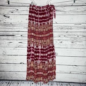 ASOS Swim NWOT Size 4 Tie Dye Printed Wrap Side Tie Sheer Maxi Sarong Skirt